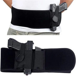 Tactical Belt Holster Pistol Holsters Elastic Wide Belt Outdoor Hunting Portable Hidden Gun Holster gun case