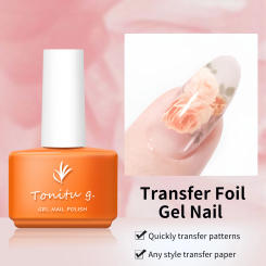 Nail Art Foil Glue Gel for Nails Art Foil Stickers Nail Glue Transfer Gel Foil Glue Nail Art Manicure DIY UV/LED Lamp Required