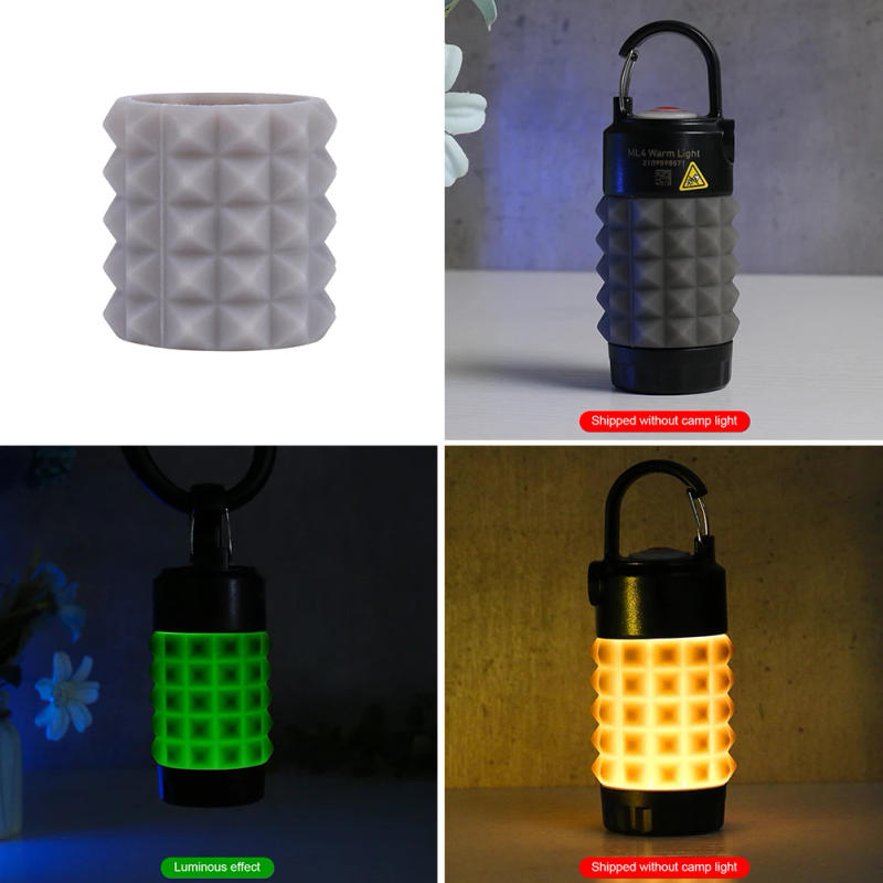 Description Picture 4 of itemCamping Lantern Lampshade Luminous Camping Tent Light Lamps Shade Silicone Camping Lamp Shade Antislip for ML4 Light Accessories