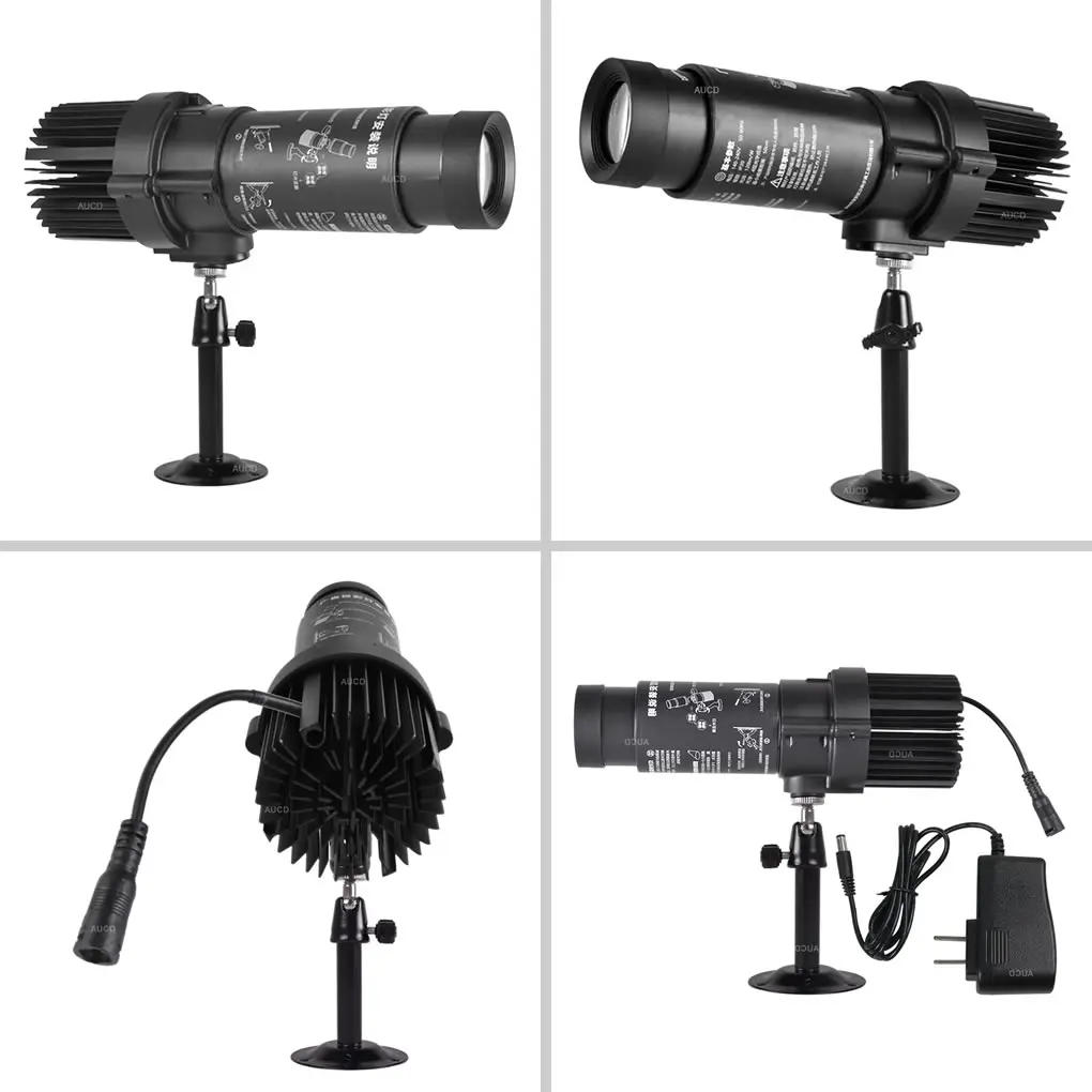 Description Picture 2 of itemDesign Custom 37mm RGB Gobo Card Static 20W LED Advertising Lights For Bar Coffee Shop Sign Show HD Zoom Logo AD Projector Lamps