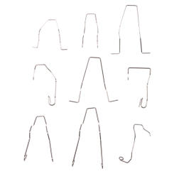 9Pcs Metal Headlight Bulb Spring Clips Fits For H1 H3 H4 H7 Car Headlamp Light Bulb Retainer Spring Clips Buckles Tools