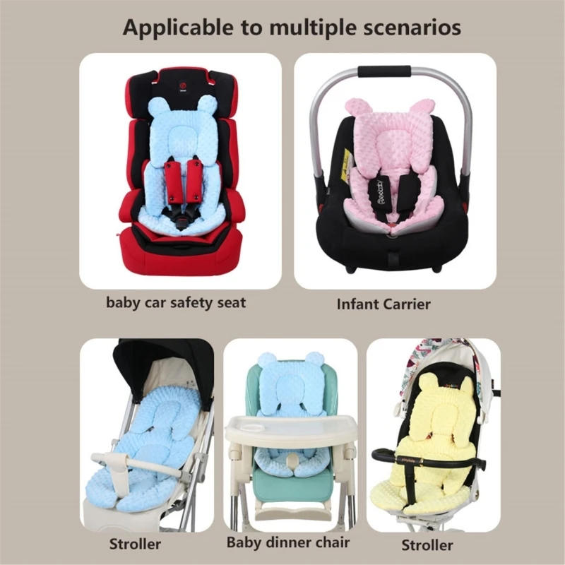 Description Picture 3 of itemNew Universal Cotton Baby Stroller Cushion Summer Winter Double-sided Baby Car Seat Cushion Pram Carrier Body Support Liner Pad