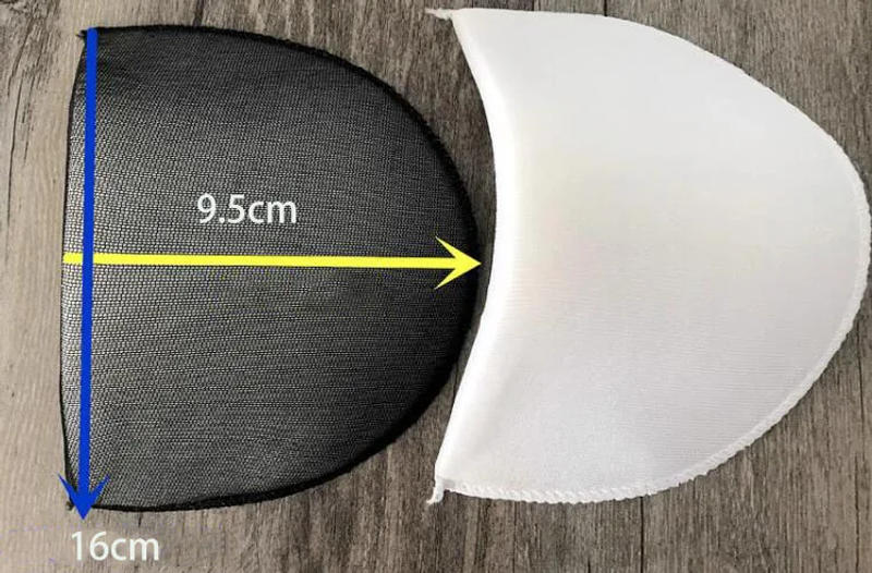 Description Picture 3 of item1pair 1cm Soft Good Ductility White Black Comfortable Sponge Shoulder Pad Sew Shirt Coat Sweater Decorate Supplies