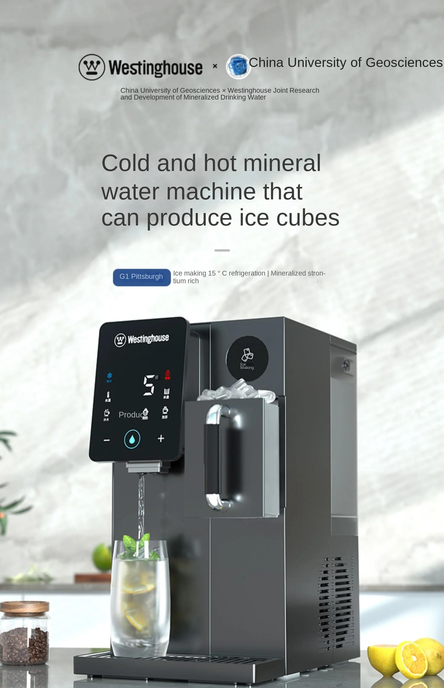 Description Picture 2 of itemIce Maker Household Instant Heating Refrigeration Integrated Machine Direct Drinking Water Dispenser Automatic Solid Ice  Small