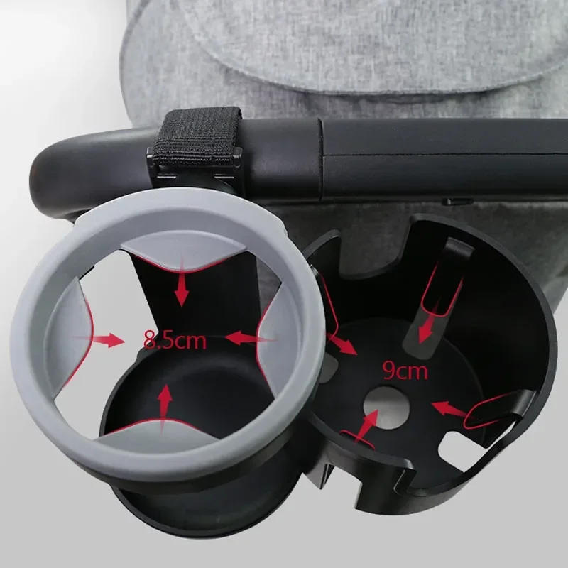 Description Picture 5 of itemBaby Stroller Accessories Coffee Cup Holder Phone Support Milk Bottle Drink Cup Holder Conversion 2 Cups for Universal Pram
