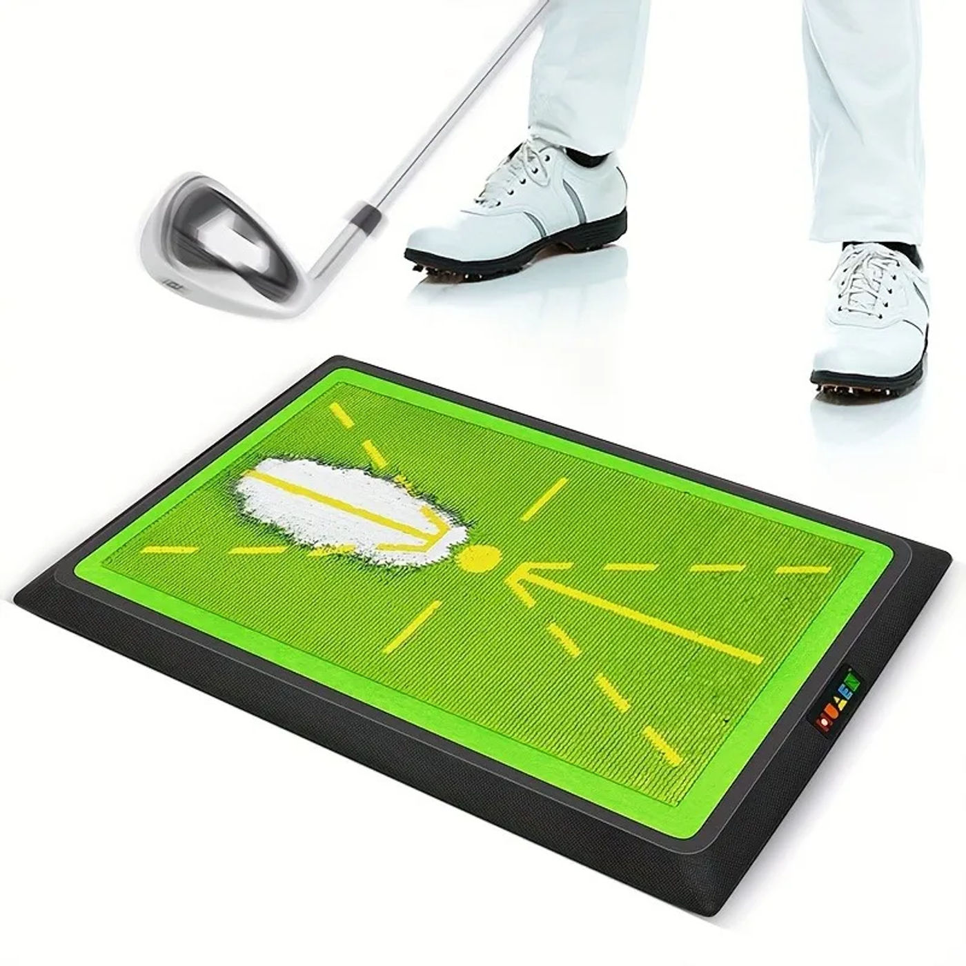 Description Picture 4 of item1pcs Professional Golf Training Mat with Swing Path Analyzer Portable Golf Swing Practice Mat for Indoor/Outdoor Use