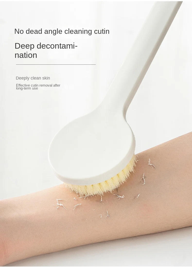 Description Picture 6 of item2025New Bath Brush Long Handle Exfoliating Scrub Skin Massager Exfoliation Bathroom Brush Back Body Bath Shower Cleaning Brushes