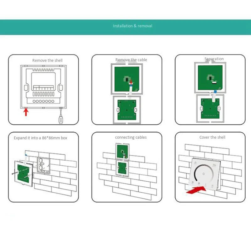 Description Picture 4 of itemHOT SALE Smart Contact Dimmer Glass Panel Wall Switch DC 12V 24V Dimmable Timer LED Controller For Single Color LED Strip Lights