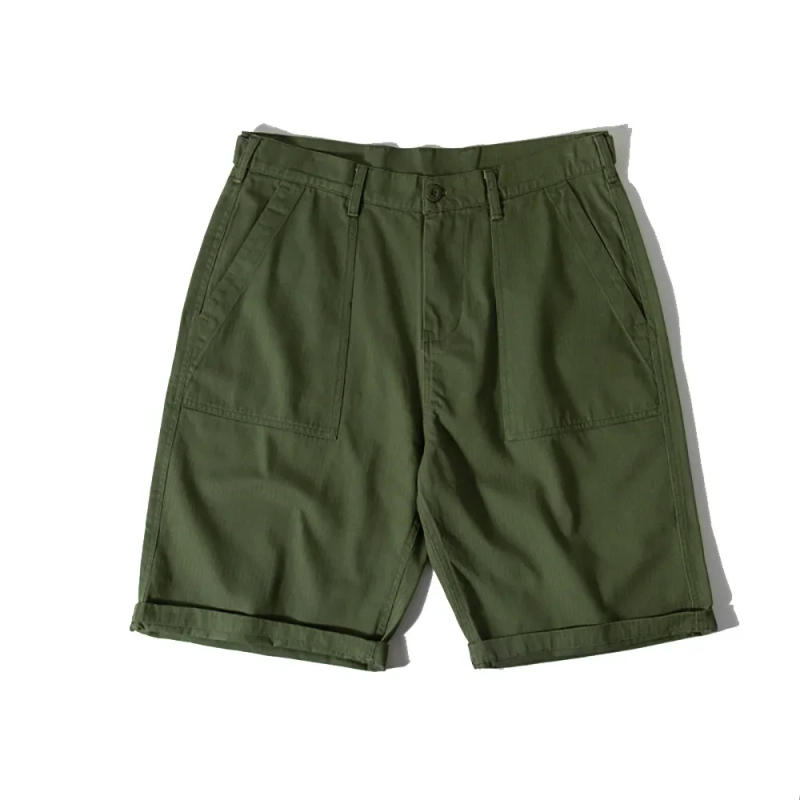 Description Picture 3 of itemGgo Shorts Men's Loose Military Green Wide-leg Shorts Plus Size Loose Sweatpants