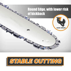 1/2/3/4/6 Pcs Pole Saw Chains 8 Inch 3/8"LP .050"Gauge 33 Drive Links 16 Cutter Pruning Chain Saw Chain Accessories