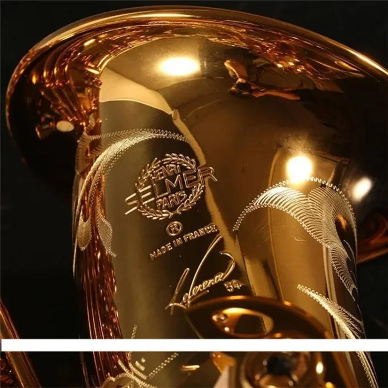 Description Picture 3 of itemHigh Grade Antique Finish Eb E-flat Alto Saxophone Sax Shell Key Carve Pattern Woodwind Instrument with Case Other Aeccessaries