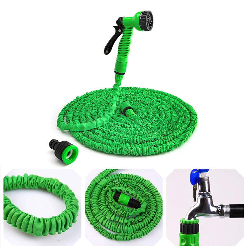 Description Picture 4 of itemExpandable Garden Flexible Hose Watering with Spray Gun Stretchable Hose Reel Outdoor High Pressure Plant Watering Hose