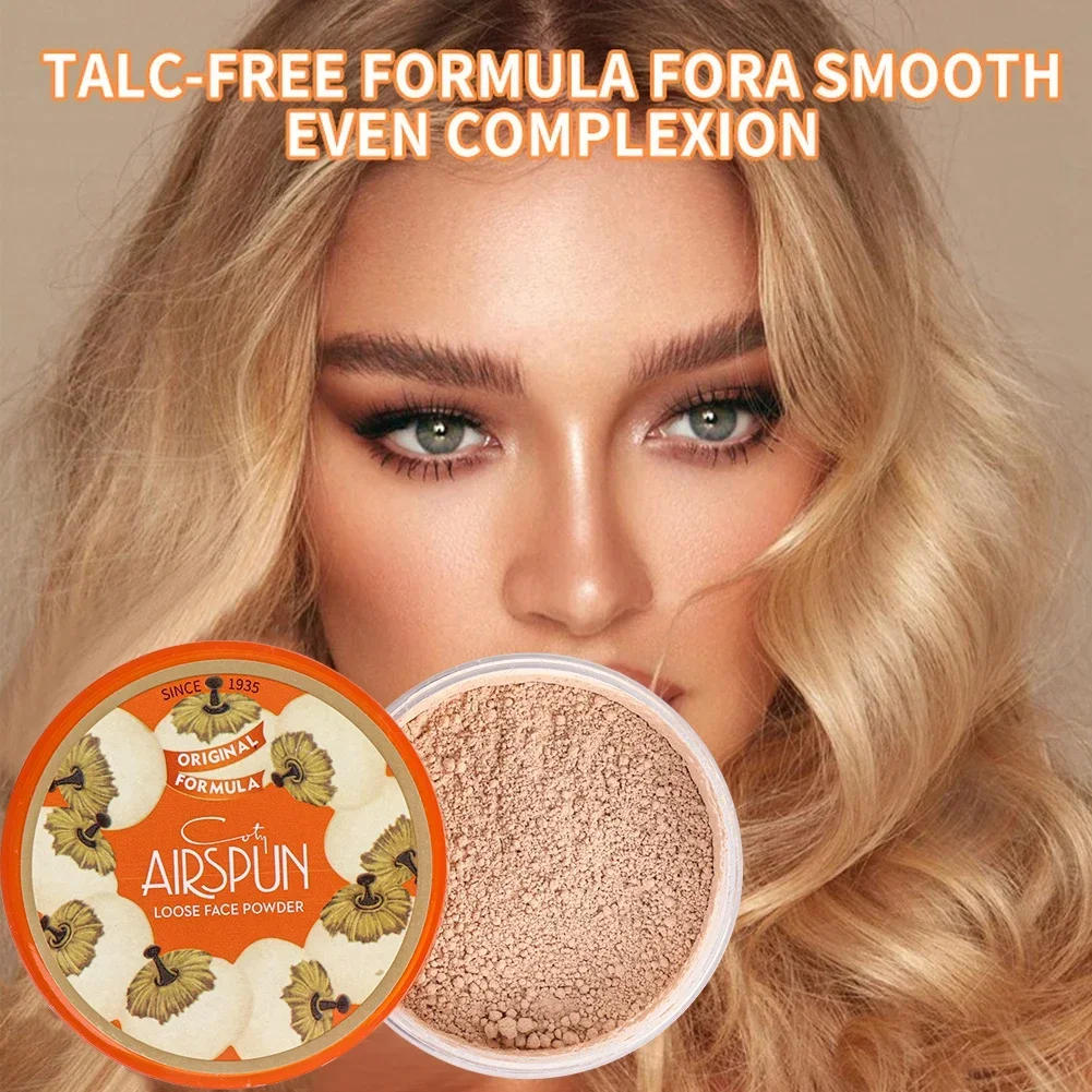 Description Picture 2 of itemLoose Powder Brightening Concealer Mineral Face Foundation Cosmetics Lasting Makeup Powder Cushion Compact setting Powder