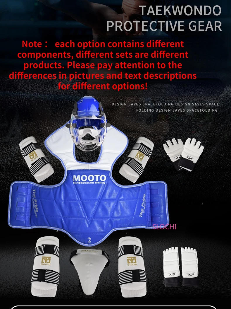 Description Picture 2 of itemChildren's Boxing Taekwondo Protective Gear Actual Combat Equipment Full Set Thicken Competition Martial Arts Combat Protective