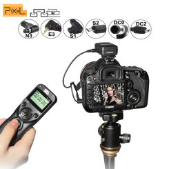Pixel TW-283 Wireless Timer Remote Control Shutter Release Cable(DC0 DC2 N3 E3 S1 S2 90FJ) For Canon Nikon Sony Camera