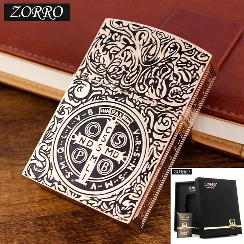 Description Picture 5 of item1:1 Limited Edition ZORRO versized Kerosene Lighter Metal Personality Constantine Creative Heavy Armor Oversized Lighter Gift