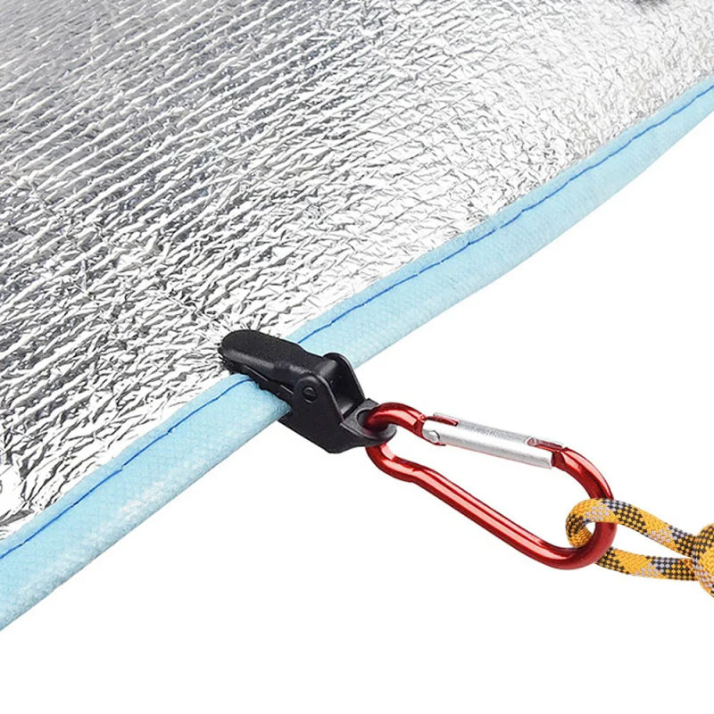 Description Picture 4 of item10/20 Pcs Mini Awning Clamp Tarp Clips Hangers Tent Outdoor Camping Survival Tighten Tool Tarpaulin Clip Grip Hook for Camp Hike