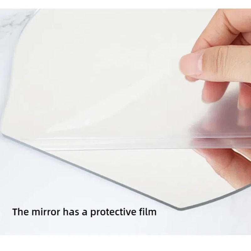 Description Picture 6 of item11.81 Inch Heart-shaped Irregular Bathroom Acrylic Shatterproof Mirrors, Non Glass Wall Mirror Decor for Bedroom, Living Room