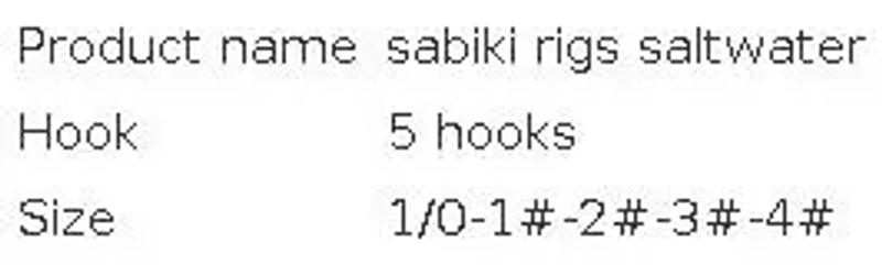 Description Picture 2 of item5 Hooks Sabiki Rigs Saltwater Fishing Lures Bait Rigs Real Fish Skin String Hook Mackerel Glow in The Dark Flash Sabiki Rigs