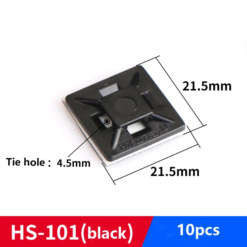 Description Picture 4 of itemCable Tie Bases Mount Wire Removable Self Adhesive Wall Holder Car Fixing Seat Clamps Suction Positioning Sucker