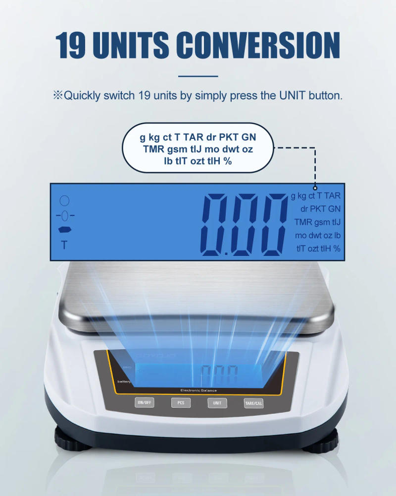 Description Picture 3 of item5kg Precision Jewelry Scale 0.01g Lab Digital Electronic Analytical Balance CE Certified 2kg Kitchen Weighing Scales