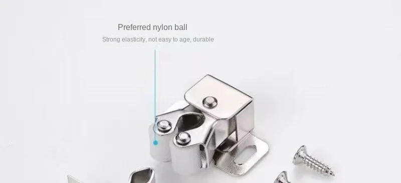 Description Picture 6 of itemPress The Home Wardrobe Door Buckle Touch The Bead Magnetic Dual Wheel Spring Fixed Lock Buckle Low Foot Cabinet Door Buckle