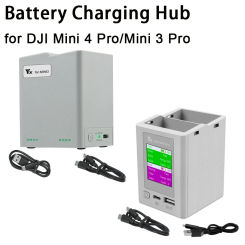 Charger Hub for Dji Mini 4 Pro/mini 3 Pro Drone Battery Charging Butler Two-Way Charging 2 Batteries for Dji Drone Accessories