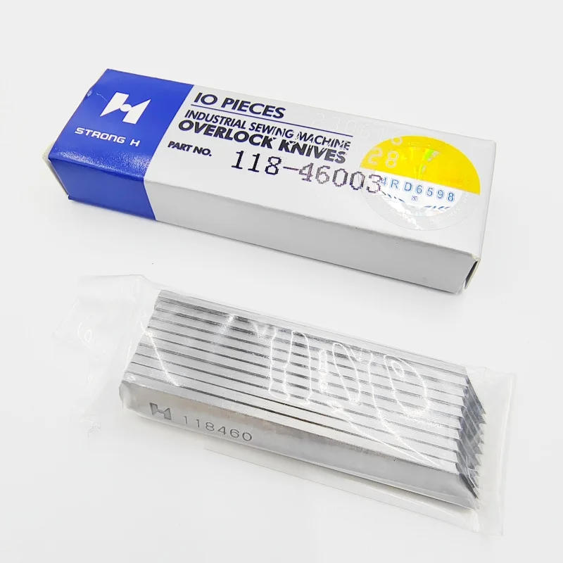 Description Picture 4 of item10piece High quality 118-45609 118-46003 STRONG H Upper Down Knife for JUKI 6700 6714 Overlock Industrial sewing machine parts