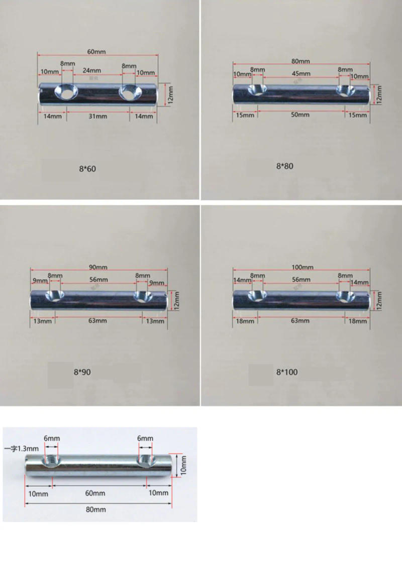 Description Picture 2 of itemM6 M8 Furniture cross bar nut children baby bed connector wood bed tool shelf hammer nut screw nut