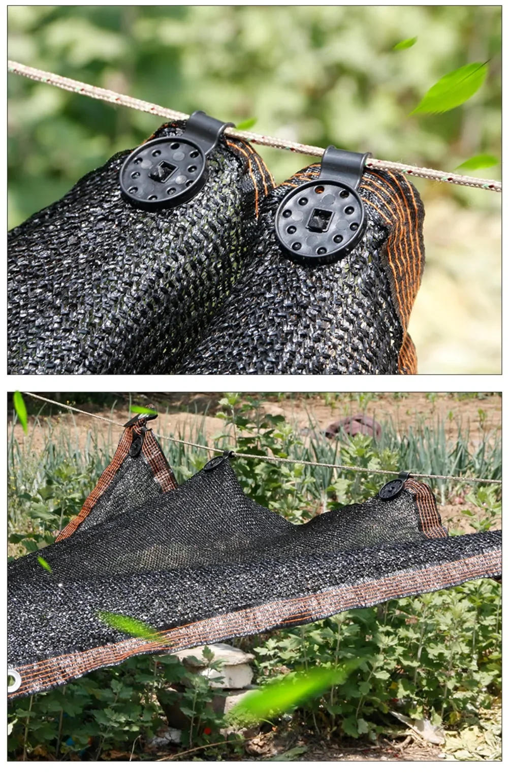 Description Picture 4 of item10-100pcs Sun Shade Cloth Clip Shade Fabric Clamps Grommets for Net Mesh Cover Sunblock Fabric in Garden Backyard Greenhou Tools