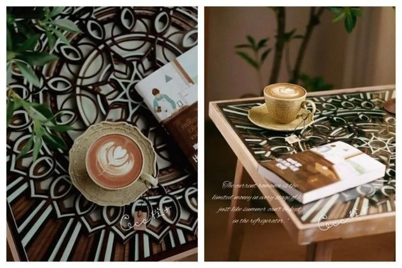 Description Picture 4 of itemSolid Wood Dining Tables Tea Salon Nordic Living Room Square Table Modular Luxury Small Desk Negotiation Desks Apartment