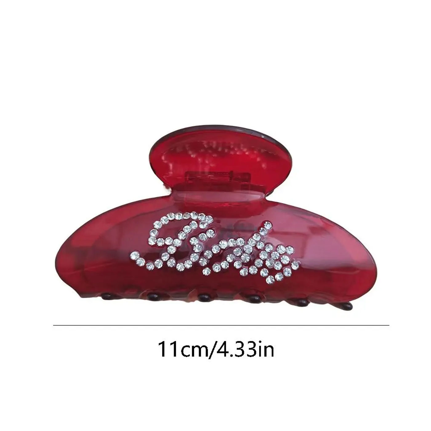 Description Picture 3 of itemHeadwear For Female For Girl Inlaid Rhinestone Korean Style Hairwear Hair Accessories Women Hair Clips Acetic Acid Hair Claw