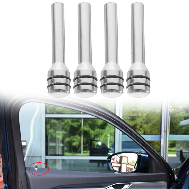 Description Picture 3 of item4 Pcs Lock Pin For Pickup Car Knobs Vehicle Bolt Door Truck Car Safety Door Latch Aluminum Alloy Door Handle Status Button