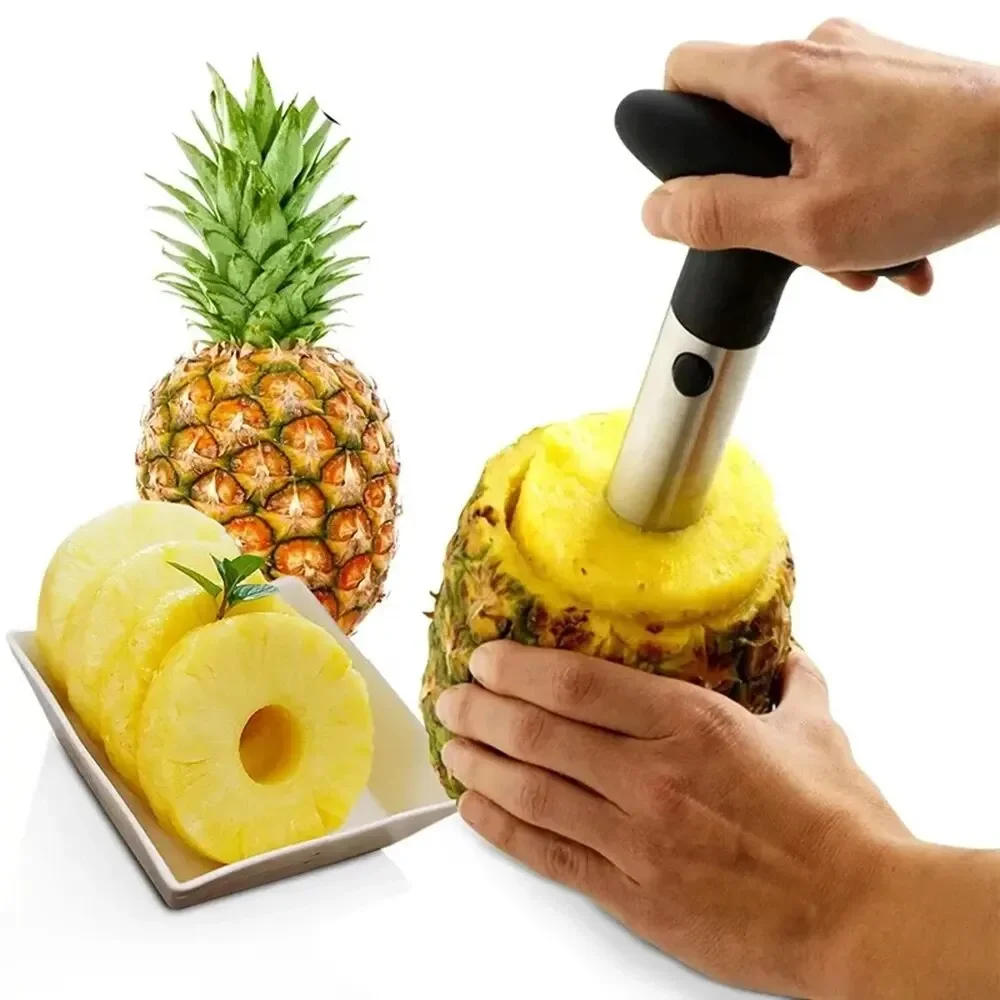 Description Picture 2 of item1PCS Spot Stainless Steel Pineapple Peeler Pineapple Corer Slicer Fruit Cutter Easy Slicer Peeler Kitchen Gadget Delivery Fast