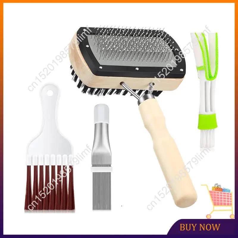 Description Picture 5 of itemMSOR-4 Pieces Air Conditioner Condenser Fin Cleaning Brush, AC Coil Cleaner Stainless Steel Fin Comb