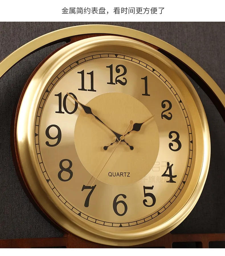 Description Picture 5 of itemRestaurant Luxury Wall Clock Design Japan European Style Wall Clock Mechanical Simple Duvar Saati Home Decoration Accessories