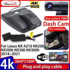Video Recorder Night Visio 4K UHD Plug and Play Car DVR Dash Cam Camera for Lexus NX AZ10 NX200 NX200t NX300 NX300h 2014~2021