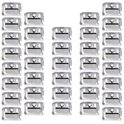 100 Pcs Flush Mount Picture Hanger Wall Buckle Panel Connector Clamp for Integrated