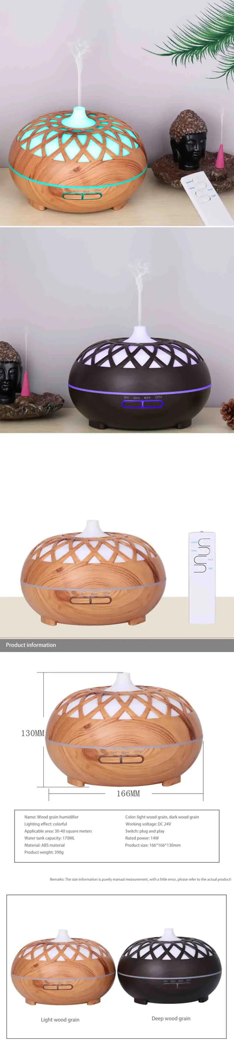 Description Picture 3 of itemHumidifier Home Aromatherapy Air Diffuser Appliance Vaporizer Evaporator Environment Aromatizer Room Aroma Oils Freshener