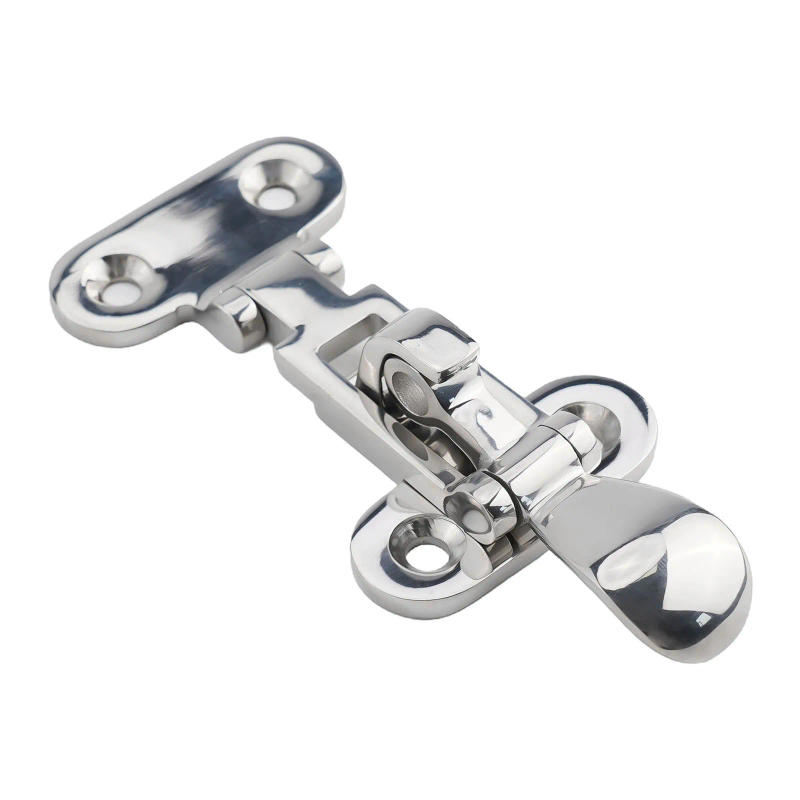Description Picture 2 of item316 Stainless Steel Door Hasps Anti-Rattle Boat Door Latch Lock Holding Clamp Marine Distribution Box Lock Buckle RV Hardware