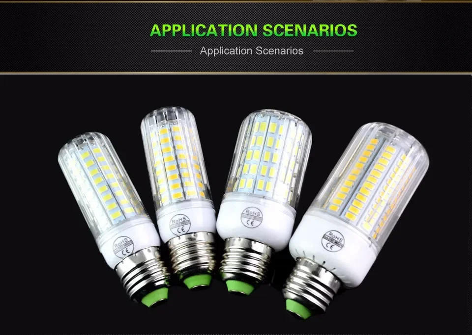 Description Picture 3 of itemE27 LED Corn Light Bulb Home Use 220V Replaceable Compact Fluorescent Lamp Home Spotlight for Indoor Decoration