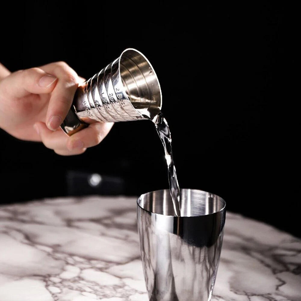 Description Picture 6 of item75ml Stainless Steel Measuring Cups Cocktail Tools Drink Mixer Accessories Alcohol Measuring Cups Wine Bar Utensils