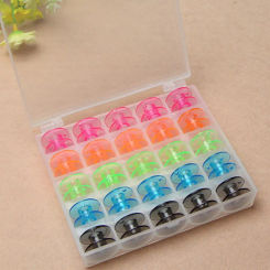 25Pcs/Set Plastic Threads Bobbins Sewing Machine Spools DIY Embroidery Tailoring Accessories Home Clothes Sewing Tools
