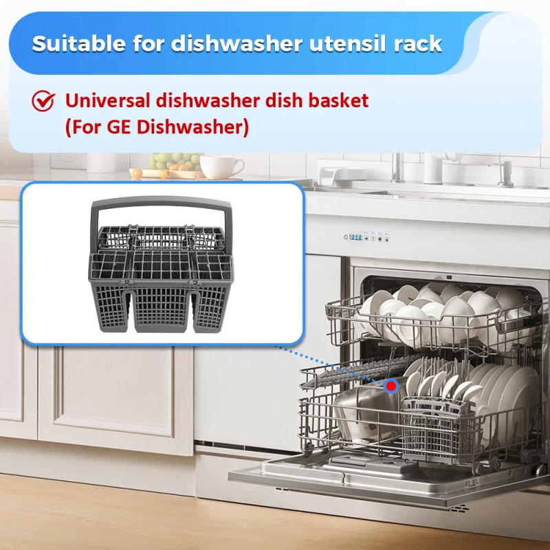 Description Picture 5 of itemCutlery Basket Dishwasher For Bosch Constructa Cutlery Basket Dishwasher Plastic Cutlery Knife And Fork Storage Basket For LG/GE