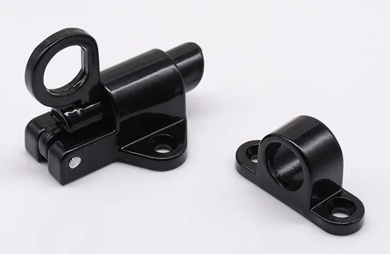 Description Picture 5 of itemSecurity door gate latch Aluminum Pull Ring Spring Bounce window Bolt Self-closing Hasp Sliding Lock window door Hardware