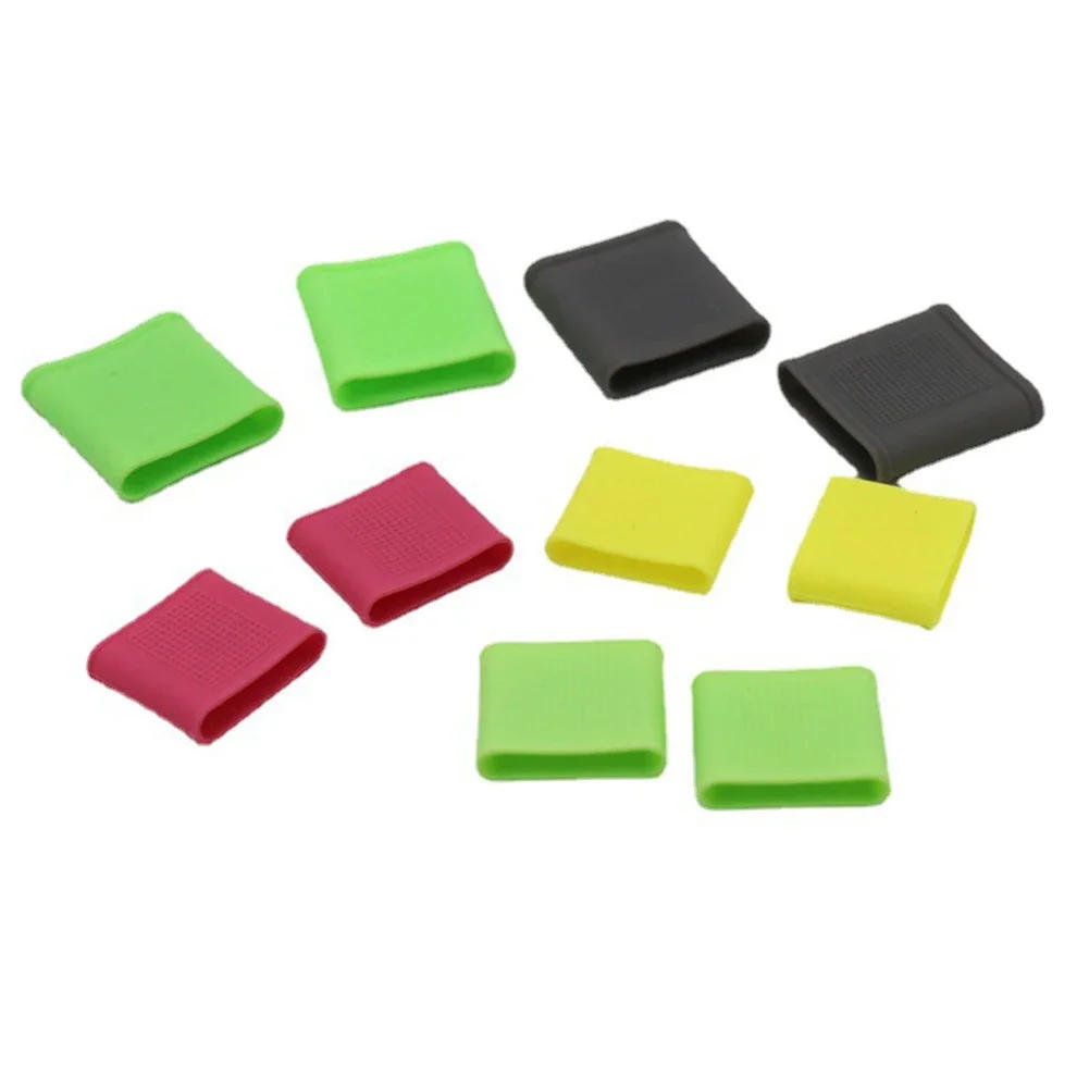 Description Picture 4 of item10Pcs Silicone Golf Finger Sleeves Finger Band Sports Non-Slip Hand Protector Support for Basketball Baseball Tennis Bowling