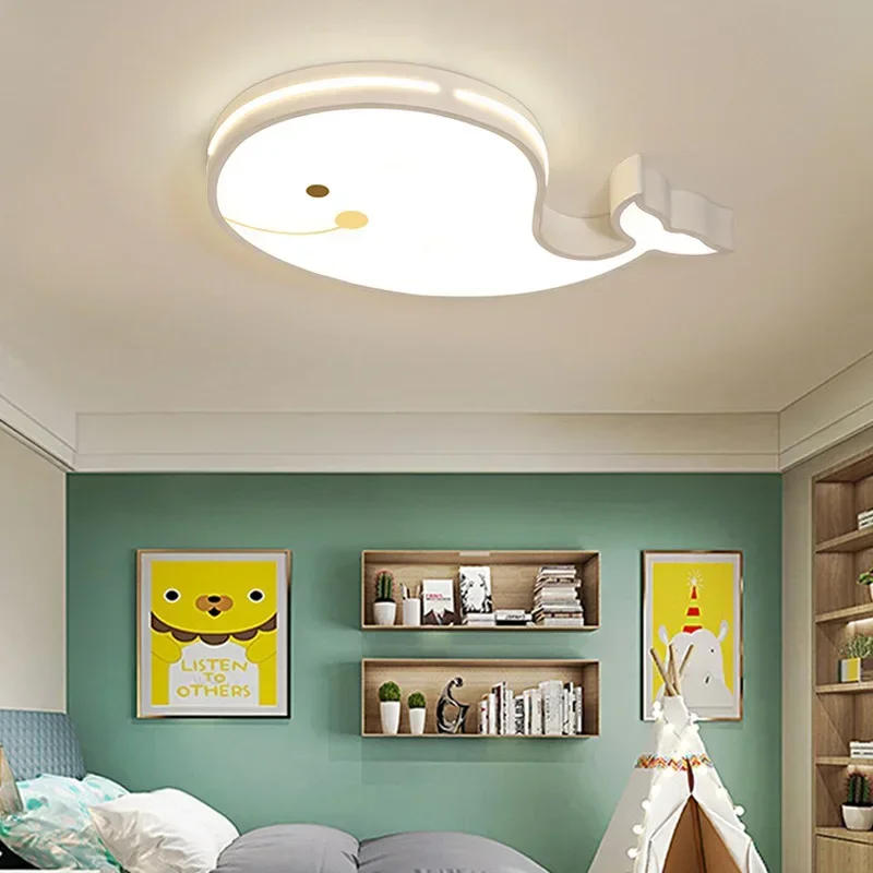 Description Picture 4 of itemLed Whale Ceiling Light Modern Led Ceiling Lamp Creative Lighting for Family Theme Hotel Children Kids Bedroom Study Hallway