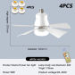 White-4 PCS