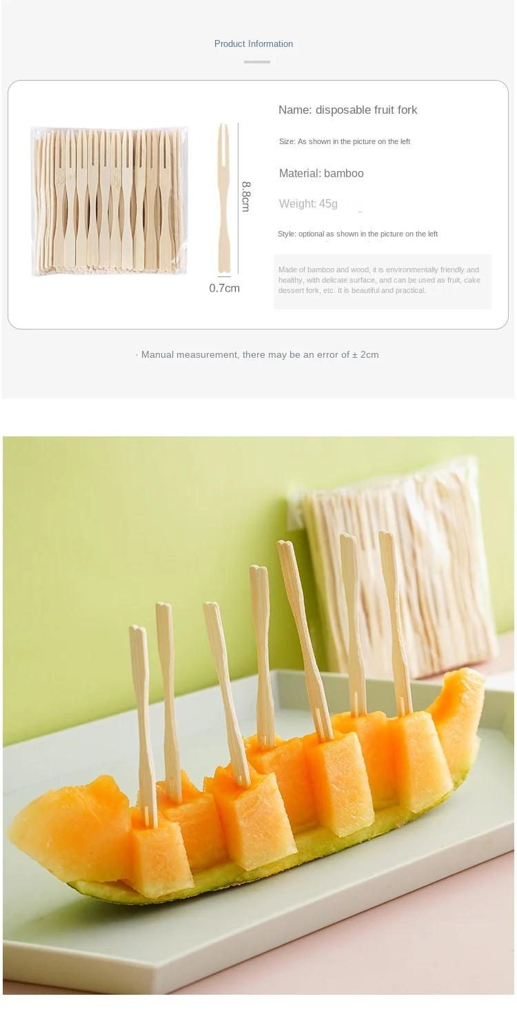 Description Picture 2 of itemDisposable Bamboo Sticks, Barbecue Tools, Natural BBQ Bamboo Skewers, Camping Party for Shish Kabob Catering Grill Fruit