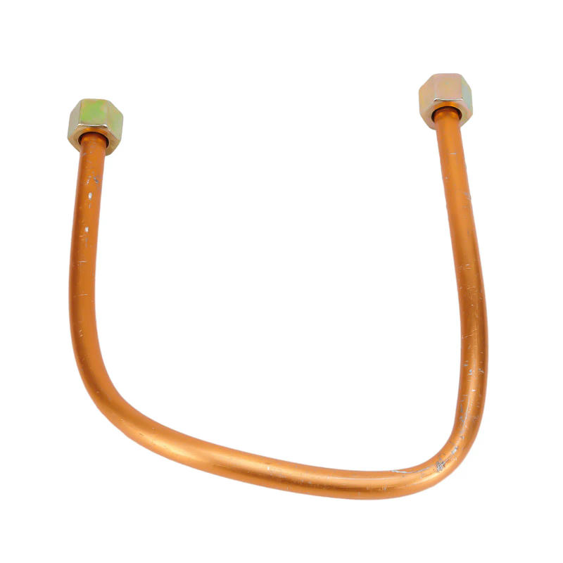 Description Picture 2 of item450mm For Air Compressor Exhaust Tube Copper Tone G3/8\" Thread Standard Pneumatic Air Pipe Oil Pump Spare Parts Replacement